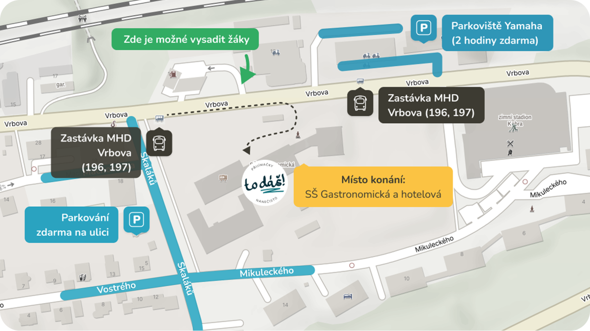 Mapa areálu