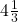 4\frac{1}{3}